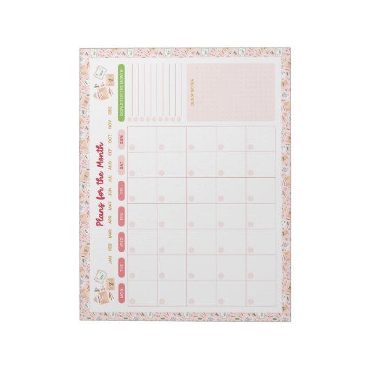 Weihnachtsbriefe an den Weihnachtsmann, um Planer Notizblock (Rotiert)