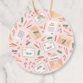 Weihnachtsbriefe & Briefe an den Weihnachtsmann -  Geschenkanhänger (Rückseite)