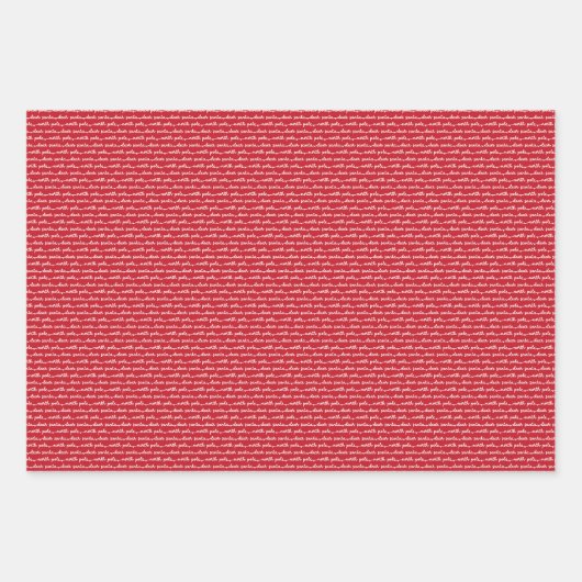 Weihnachtsbriefe, Briefe und Streifen am Nordpol Geschenkpapier Set (Vorderseite 2)