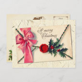 Weihnachtsbriefe! Feiertagspostkarte (Vorne/Hinten)