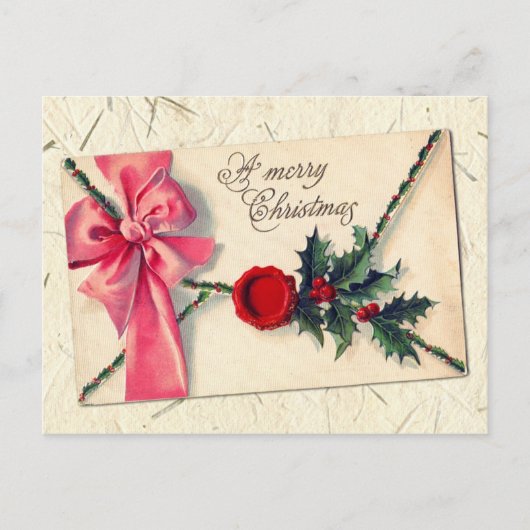 Weihnachtsbriefe! Feiertagspostkarte (Vorderseite)