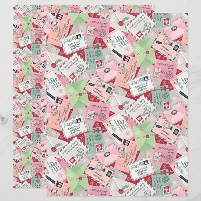 Weihnachtsbriefe für Weihnachtsbücher (Vorne/Hinten)