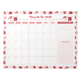 Weihnachtsbriefe Monatlich zu tun Planen Notepad Notizblock