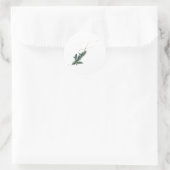 Weihnachtsbriefe Runder Aufkleber (Tasche)