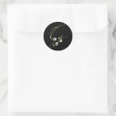 Weihnachtsbriefe Runder Aufkleber (Tasche)