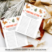 Weihnachtsbriefe-Spiel Feiertagskarte