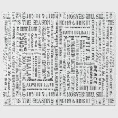 Weihnachtsbriefe Typografie Fachartikel Geschenkpapier (Flach)