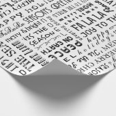 Weihnachtsbriefe Typografie Fachartikel Geschenkpapier (Ecke)