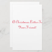 Weihnachtsbriefpapier Briefpapier (Vorne/Hinten)