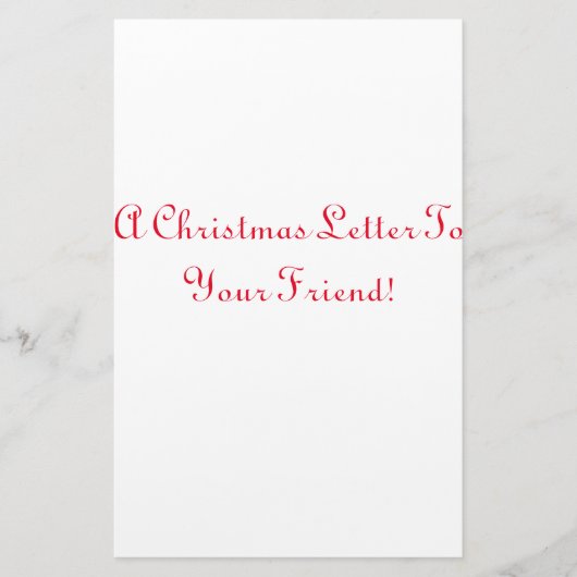 Weihnachtsbriefpapier Briefpapier (Vorderseite)