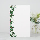 Weihnachtsbriefpapier Briefpapier (Stehend Vorderseite)