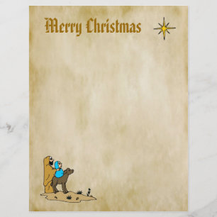 Weihnachtsbriefpapier - Stern von Bethlehem
