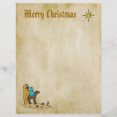 Weihnachtsbriefpapier - Stern von Bethlehem (Vorderseite)