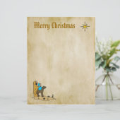 Weihnachtsbriefpapier - Stern von Bethlehem (Stehend Vorderseite)