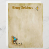 Weihnachtsbriefpapier - Stern von Bethlehem (Vorne/Hinten)