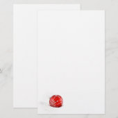 Weihnachtsbriefpapier-Weihnachtsbaumball Briefpapier (Vorne/Hinten)