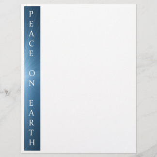 Weihnachtsbriefpapier - Weltfrieden Design