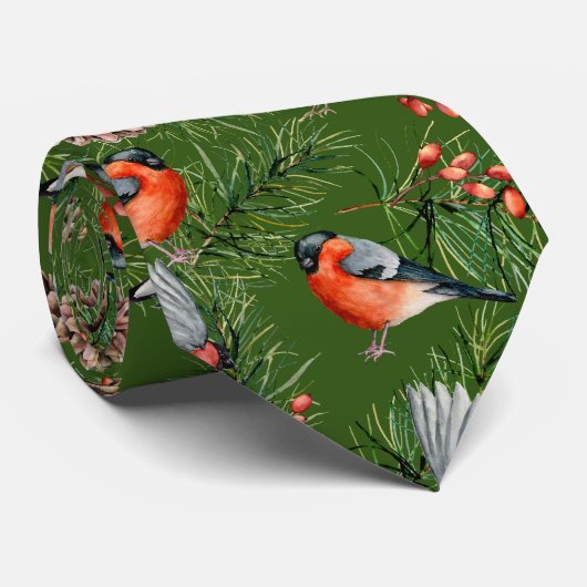 Weihnachtsbrille Muster Krawatte (Gerollt)