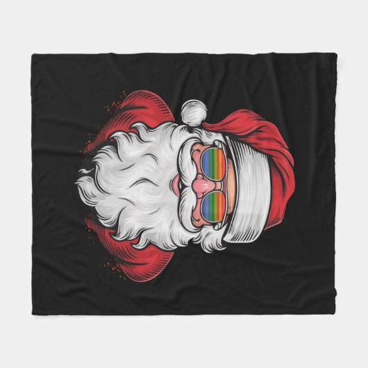 Weihnachtsbrille Pride Weihnachten Pajama Weihnach Fleecedecke (Vorderseite (Horizontal))