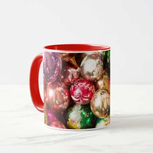 Weihnachtsbrille Tasse (Vorderseite Links)