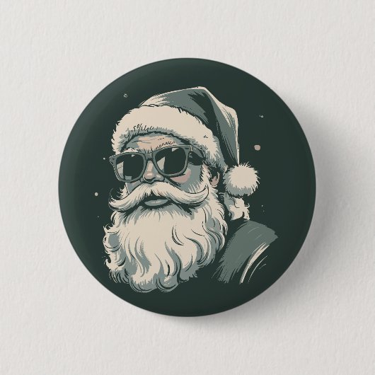 Weihnachtsbrille Weihnachten Weihnachten Weihnacht Button (Vorderseite)