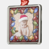 Weihnachtsbrillen Foto Rahmen Ornament (Links)