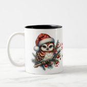 Weihnachtsbrillen Ich hoffe, dass deine Weihnachte Zweifarbige Tasse (Links)