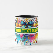 Weihnachtsbrillen Ornamente Kaffee Tasse (Zentrum)