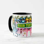 Weihnachtsbrillen Ornamente Kaffee Tasse (Vorderseite Links)