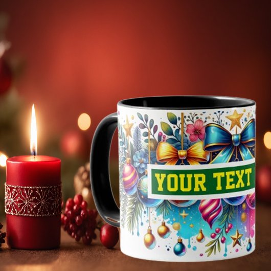 Weihnachtsbrillen Ornamente Kaffee Tasse