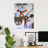 Weihnachtsbrillen-Poster Poster (Heimbüro)