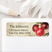 Weihnachtsbrillen-Rücksendeadressen-Aufkleber (Insitu)