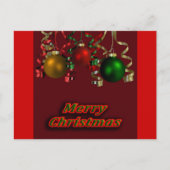 Weihnachtsbrillen und Ribbons Postkarte (Vorderseite)