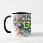 Weihnachtsbrillen Wasserfarben Tasse (Links)