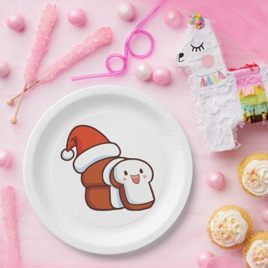 Weihnachtsbrot Pappteller (Party)