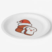 Weihnachtsbrot Pappteller (Schrägansicht)