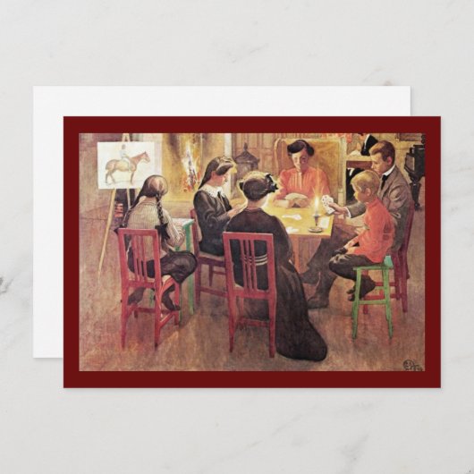 Weihnachtsbruch 1909 feiertagskarte (Vorne/Hinten)