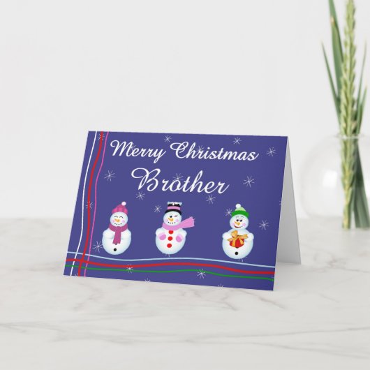 Weihnachtsbruder Feiertagskarte (Vorderseite)