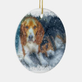 Weihnachtsbrüder Keramik Ornament (Rechts)