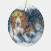 Weihnachtsbrüder Keramik Ornament (Links)