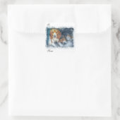 Weihnachtsbrüder Quadratischer Aufkleber (Tasche)