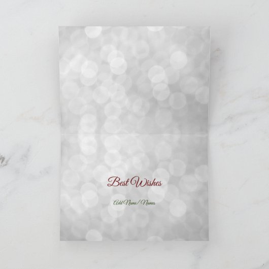 Weihnachtsbruder und Schwester im Jura über die Me Karte (Innenseite)