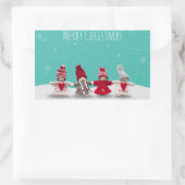 Weihnachtsbrüderschaft Rechteckiger Aufkleber (Tasche)