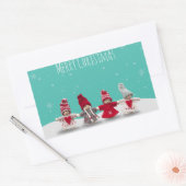 Weihnachtsbrüderschaft Rechteckiger Aufkleber (Umschlag)