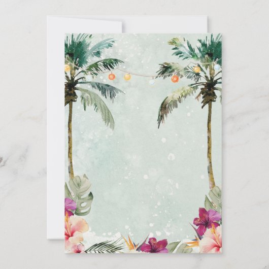 Weihnachtsbrunch Brautdusche Einladung (Rückseite)