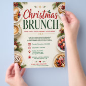 Weihnachtsbrunch-Flyer Flyer (Hand)
