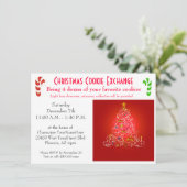 WeihnachtsBrunch-Plätzchen-Austausch Einladung (Stehend Vorderseite)