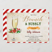 Weihnachtsbrunch und Party Einladung (Vorne/Hinten)