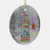 Weihnachtsbrunnen geben Stimmung Keramik Ornament (Rechts)