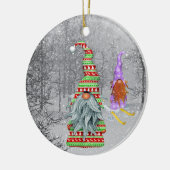 Weihnachtsbrunnen geben Stimmung Keramik Ornament (Links)